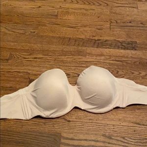 Nude strapless bra